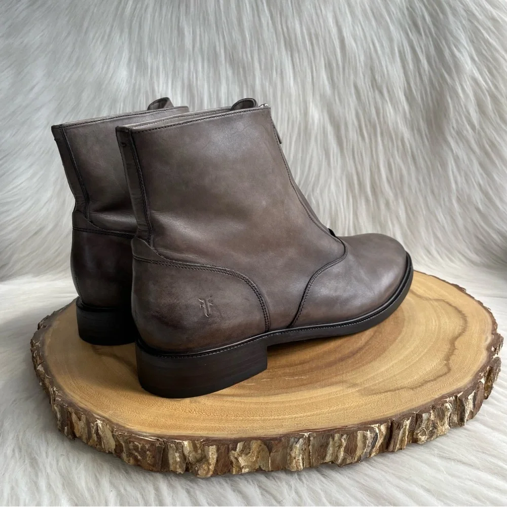 Frye Gray Ankle Boots - Picture 9 of 12
